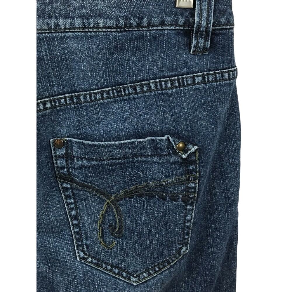 Esprit Straight Leg Dark Wash Y2K Jeans Women Tag 29x32 Measures 32x31 Retro - Picture 4 of 8